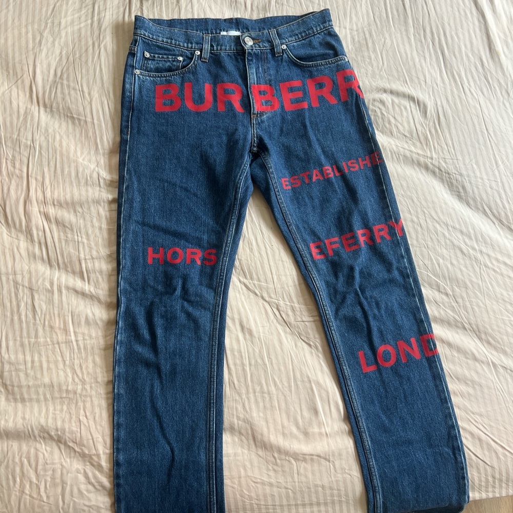 Burberry Denim with Red Accents